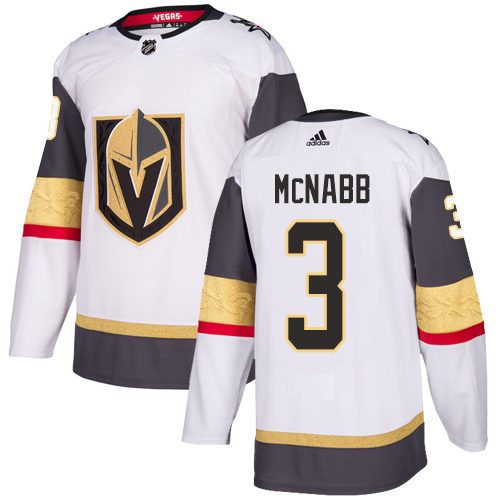 Women Vegas Golden Knights #3 Mcnabb Fanatics Branded Breakaway Home White Adidas NHL Jersey